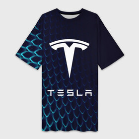 Платье-футболка 3D с принтом Tesla Motors в Екатеринбурге,  |  | auto | car | cars | coil | electro | elon | future | logo | moto | motors | musk | pixel | tesla | авто | автомобили | автомобиль | будущее | илон | лого | логотип | маск | мото | моторс | символ | тесла | электричество | электро