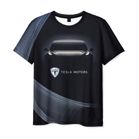Мужская футболка 3D с принтом Tesla Model 3 в Екатеринбурге, 100% полиэфир | прямой крой, круглый вырез горловины, длина до линии бедер | Тематика изображения на принте: auto | car | cars | coil | electro | elon | future | logo | moto | motors | musk | pixel | tesla | авто | автомобили | автомобиль | будущее | илон | лого | логотип | маск | мото | моторс | символ | тесла | электричество | электро
