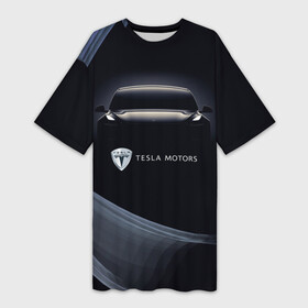 Платье-футболка 3D с принтом Tesla Model 3 в Екатеринбурге,  |  | auto | car | cars | coil | electro | elon | future | logo | moto | motors | musk | pixel | tesla | авто | автомобили | автомобиль | будущее | илон | лого | логотип | маск | мото | моторс | символ | тесла | электричество | электро
