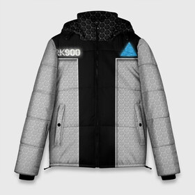 Мужская зимняя куртка 3D с принтом DETROIT BECOME HUMAN в Екатеринбурге, верх — 100% полиэстер; подкладка — 100% полиэстер; утеплитель — 100% полиэстер | длина ниже бедра, свободный силуэт Оверсайз. Есть воротник-стойка, отстегивающийся капюшон и ветрозащитная планка. 

Боковые карманы с листочкой на кнопках и внутренний карман на молнии. | action | ai | android | detroit become human | rk 900 | андроиды | детектив | детройт | детройт: стать человеком | игра | интерактивное кино | коннор | логотип | роботы | соты | фирменный стиль | экшн
