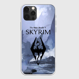 Чехол для iPhone 12 Pro Max с принтом THE ELDER SCROLLS 5 SKYRIM в Екатеринбурге, Силикон |  | Тематика изображения на принте: art game | art skyrim | forest | game | skyrim | the elder scrolls v skyrim | горы | довакин | древние свитки | игра | лес | небо | скайрим