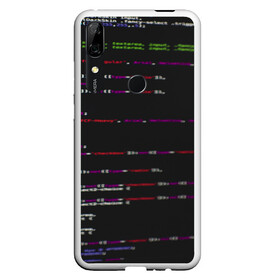 Чехол для Honor P Smart Z с принтом Программный код в Екатеринбурге, Силикон | Область печати: задняя сторона чехла, без боковых панелей | Тематика изображения на принте: computer code | hacker | html | it | php | technology | код | компьютеры | материнская плата | программист | хакер