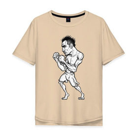 Мужская футболка хлопок Oversize с принтом Tony Ferguson art в Екатеринбурге, 100% хлопок | свободный крой, круглый ворот, “спинка” длиннее передней части | ferguson | mma | tony | ufc | арманн | бокс | борьба | джиу джитсу | кукуй | тони | фергюсон | эль | энтони