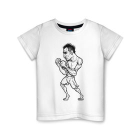 Детская футболка хлопок с принтом Tony Ferguson art в Екатеринбурге, 100% хлопок | круглый вырез горловины, полуприлегающий силуэт, длина до линии бедер | ferguson | mma | tony | ufc | арманн | бокс | борьба | джиу джитсу | кукуй | тони | фергюсон | эль | энтони