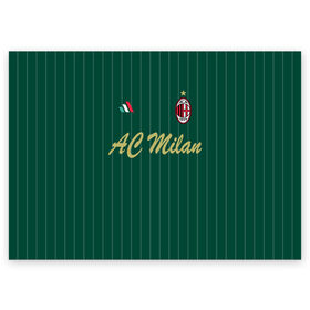 Поздравительная открытка с принтом AC Milan в Екатеринбурге, 100% бумага | плотность бумаги 280 г/м2, матовая, на обратной стороне линовка и место для марки
 | ac milan | i rossoneri | il diavolo | дьяволы | италия | итальянский | клуб | красно чёрные | лидер | лучший | милан | профессиональный | рекордсмен | самый | спортивный | суперкубок | успешный | форма