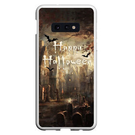 Чехол для Samsung S10E с принтом Halloween в Екатеринбурге, Силикон | Область печати: задняя сторона чехла, без боковых панелей | аниме | ведьма | девушка | зомби | ирландия | кладбище | колдун | кости | кошки | летучие | луна | мертвец | мёртвые | монстры | мыши | ночь | оборотни | пауки | паутина | подарок | праздник | свет | свечи