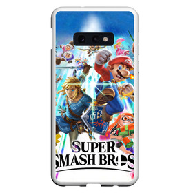 Чехол для Samsung S10E с принтом Super Smash Bros Ultimate в Екатеринбурге, Силикон | Область печати: задняя сторона чехла, без боковых панелей | Тематика изображения на принте: donkey | fighting | kong | mario | nintendo | pokemon | super | байонетта | бельмонты | донки | клауд | конг | мегамен | пикачу | пэкмэн | рихтер | рю | саймон | снейк | солид | соник | страйф | файтинг