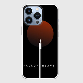 Чехол для iPhone 13 Pro с принтом Falcon Heavy в Екатеринбурге,  |  | falcon heavy | ilon mask | spacex | tesla | tesla roadster | илон маск | спейс икс | спейс экс | тесла | тесла родстер