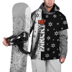 Накидка на куртку 3D с принтом Новогодний Far Cry в Екатеринбурге, 100% полиэстер |  | 