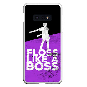 Чехол для Samsung S10E с принтом Floss Like A Boss в Екатеринбурге, Силикон | Область печати: задняя сторона чехла, без боковых панелей | Тематика изображения на принте: battle | boss | epic | floss | fortnite | game | games | lama | pubg | pvp | royale | save | survival | the | world | битва | выживание | дроп | игра | игры | королевская | лама | массакр | мир | пабг | спасти | фортнайт