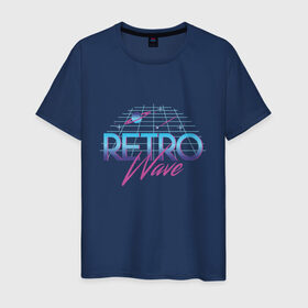 Мужская футболка хлопок с принтом Retrowave Spacetraveling в Екатеринбурге, 100% хлопок | прямой крой, круглый вырез горловины, длина до линии бедер, слегка спущенное плечо. | 80s | etro | retrowave | spacesynth | synthwave | ретровейве