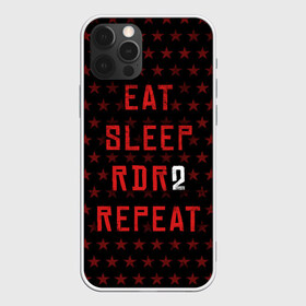 Чехол для iPhone 12 Pro Max с принтом Eat Sleep RDR2 Repeat в Екатеринбурге, Силикон |  | Тематика изображения на принте: dead | die | eat | flag | game | games | gta | rdr | rdr2 | red | redemption | repeat | rockstar | sleep | sun | western | вестерн | выкуп | гта | дикий | запад | игра | игры | красный | мертвый | рдр | рдр2 | рокстар | солнце