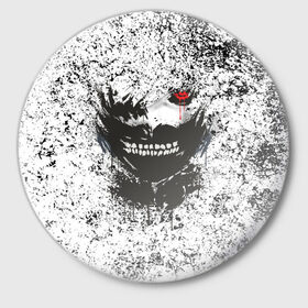 Значок с принтом Kaneki Ken (Tokyo Ghoul) #2 в Екатеринбурге,  металл | круглая форма, металлическая застежка в виде булавки | anime | kaneki ken | tokyo ghoul | аниме | канеки кен | токийский гуль