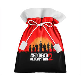 Подарочный 3D мешок с принтом Red Dead Redemption в Екатеринбурге, 100% полиэстер | Размер: 29*39 см | game | red dead | red dead redemption 2 | redemption 2 | rockstar games | бандиты | дикий запад | игры | ковбои | оружие