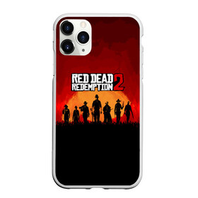 Чехол для iPhone 11 Pro матовый с принтом RDR 2 в Екатеринбурге, Силикон |  | Тематика изображения на принте: game | red dead | red dead redemption 2 | redemption 2 | rockstar games | бандиты | дикий запад | игры | ковбои | оружие