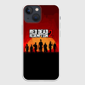 Чехол для iPhone 13 mini с принтом RDR 2 в Екатеринбурге,  |  | game | red dead | red dead redemption 2 | redemption 2 | rockstar games | бандиты | дикий запад | игры | ковбои | оружие