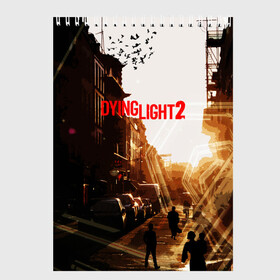 Скетчбук с принтом DYING LIGHT в Екатеринбурге, 100% бумага
 | 48 листов, плотность листов — 100 г/м2, плотность картонной обложки — 250 г/м2. Листы скреплены сверху удобной пружинной спиралью | baggie | dying light | game | good night good luck | survival horror | techland | the following | zombie | багги | зараженные | зомби | игры