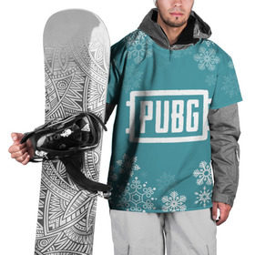 Накидка на куртку 3D с принтом PUBG Новогодний в Екатеринбурге, 100% полиэстер |  | Тематика изображения на принте: 
