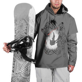 Накидка на куртку 3D с принтом Goblin Slayer в Екатеринбурге, 100% полиэстер |  | Тематика изображения на принте: 