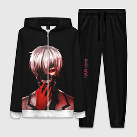 Женский костюм 3D с принтом Ken Kaneki в крови в Екатеринбурге,  |  | anime | blood | eyepatch | ghoul | kaneki | ken | one eyed | tokyo | tokyoghoul | гуль | канеки | кен | кровь | одноглазый | токийский