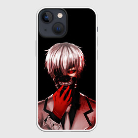 Чехол для iPhone 13 mini с принтом Ken Kaneki в крови в Екатеринбурге,  |  | anime | blood | eyepatch | ghoul | kaneki | ken | one eyed | tokyo | tokyoghoul | гуль | канеки | кен | кровь | одноглазый | токийский