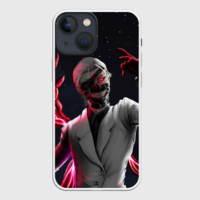 Чехол для iPhone 13 mini с принтом Ken Kaneki машет рукой в Екатеринбурге,  |  | anime | blood | eyepatch | ghoul | kaneki | ken | one eyed | tokyo | tokyoghoul | гуль | канеки | кен | кровь | одноглазый | токийский