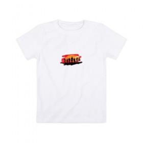 Детская футболка хлопок с принтом Red Dead Redemption 2 T-Shirt в Екатеринбурге, 100% хлопок | круглый вырез горловины, полуприлегающий силуэт, длина до линии бедер | 