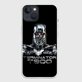 Чехол для iPhone 13 с принтом Терминатор  Т800, в Екатеринбурге,  |  | cinema | robot | skull | t800 | terminator | кино | робот | т800 | терминатор | череп