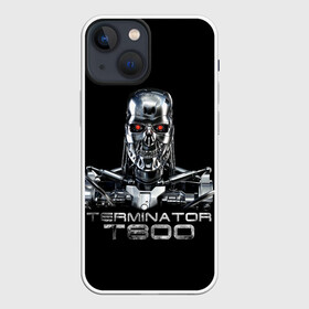 Чехол для iPhone 13 mini с принтом Терминатор  Т800, в Екатеринбурге,  |  | cinema | robot | skull | t800 | terminator | кино | робот | т800 | терминатор | череп