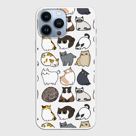 Чехол для iPhone 13 Pro Max с принтом Котики в Екатеринбурге,  |  | cat | cats | cute | kitten | kitty | pussy | smile | кот | котенок | котик | котики | коты | котята | кошечка | кошечки | кошка | кошки | милая | милота | милый | полосатый | порода | смеется | улыбается | улыбака | улыбка