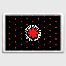 Магнит 45*70 с принтом Red Hot Chili Peppers в Екатеринбурге, Пластик | Размер: 78*52 мм; Размер печати: 70*45 | chili | cross | hot | logo | music | peppers | red | red hot chili peppers | rhcp | rock | star | symbol | звезда | звездочка | красная | красный | крест | логотип | музыка | перцы | рок | символ | цветок | цветочек | чили