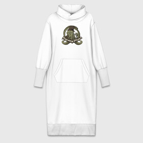 Платье удлиненное хлопок с принтом Charming Cthulhu в Екатеринбурге,  |  | бог | божество | даркуотер | море | океан | осьминог