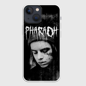 Чехол для iPhone 13 mini с принтом PHARAOH в Екатеринбурге,  |  | dark | dead | dolor | dynasty | hip | hop | pharaoh | phlora | phloyd | phosphor | rap | raper | redrum | russian | skr | tattoo | yungrussia | глеб | голубин | мрачный | репер | русский | рэп | скр | уаджет | фара | фараон | хип | хоп