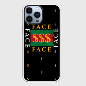 Чехол для iPhone 13 Pro Max с принтом FACE GG Style в Екатеринбурге,  |  | dark | eshkere | face | gucci | gussi | hate | hip | love | rap | raper | rapper | russian | tattoo | антибренд | гуси | гусси | гучи | гуччи | дремин | иван | мрачный | репер | русский | рэп | рэпер | тату | фэйс | хип | хоп | эщкере