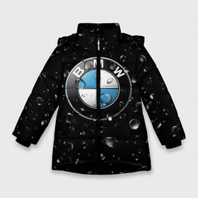 Зимняя куртка для девочек 3D с принтом BMW под Дождём в Екатеринбурге, ткань верха — 100% полиэстер; подклад — 100% полиэстер, утеплитель — 100% полиэстер. | длина ниже бедра, удлиненная спинка, воротник стойка и отстегивающийся капюшон. Есть боковые карманы с листочкой на кнопках, утяжки по низу изделия и внутренний карман на молнии. 

Предусмотрены светоотражающий принт на спинке, радужный светоотражающий элемент на пуллере молнии и на резинке для утяжки. | auto | bmw | logo | moto | symbol | авто | автомобили | автомобилисту | автомобильная | бмв | гонки | дождь | знак | капли | лого | логотип | марка | машина | машинки | машины | мото | мотоцикл | символ | тачка | тюнинг