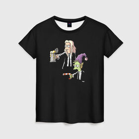 Женская футболка 3D с принтом Disenchantment. Pulp Fiction в Екатеринбурге, 100% полиэфир ( синтетическое хлопкоподобное полотно) | прямой крой, круглый вырез горловины, длина до линии бедер | криминальное чтиво | разочарование | тарантино | эльф