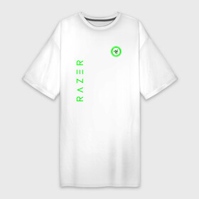 Платье-футболка хлопок с принтом RAZER в Екатеринбурге,  |  | 101 | brand | company | gamer | green | logo | mamba | naga | player | razer | rzr | snake | бренд | железо | зеленый | змея | компания | лого | рейзер | софт