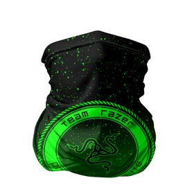 Бандана-труба 3D с принтом RAZER SPACE в Екатеринбурге, 100% полиэстер, ткань с особыми свойствами — Activecool | плотность 150‒180 г/м2; хорошо тянется, но сохраняет форму | 101 | brand | company | gamer | green | logo | mamba | naga | player | razer | rzr | snake | space | бренд | железо | зеленый | змея | компания | космос | лого | рейзер | софт