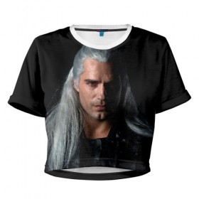 Женская футболка Cropp-top с принтом The Witcher. Geralt of Rivia в Екатеринбурге, 100% полиэстер | круглая горловина, длина футболки до линии талии, рукава с отворотами | Тематика изображения на принте: andrzej | cavill | ciri | cirilla | geralt | henry | netflix | rivia | sapkowski | witcher | yennefer | анджей | ведьмак | генри | геральт | йеннифэр | кавилл | ривия | сапковский | цири | цирилла