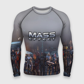 Мужской рашгард 3D с принтом Mass Effect в Екатеринбурге,  |  | amdromeda initiative | andromeda | game | gun | hemet | n7 | rifle | ryder | soldier | space | star | weapon