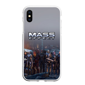 Чехол для iPhone XS Max матовый с принтом Mass Effect в Екатеринбурге, Силикон | Область печати: задняя сторона чехла, без боковых панелей | amdromeda initiative | andromeda | game | gun | hemet | n7 | rifle | ryder | soldier | space | star | weapon