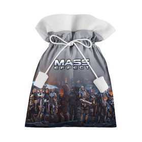 Подарочный 3D мешок с принтом Mass Effect в Екатеринбурге, 100% полиэстер | Размер: 29*39 см | amdromeda initiative | andromeda | game | gun | hemet | n7 | rifle | ryder | soldier | space | star | weapon
