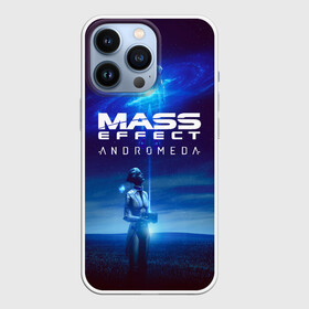 Чехол для iPhone 13 Pro с принтом MASS EFFECT ANDROMEDA в Екатеринбурге,  |  | amdromeda initiative | andromeda | game | gun | hemet | n7 | rifle | ryder | soldier | space | star | weapon