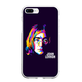Чехол для iPhone 7Plus/8 Plus матовый с принтом Джон Леннон в Екатеринбурге, Силикон | Область печати: задняя сторона чехла, без боковых панелей | the beatles | битлз | британия | джон | леннон | ленон | рок | рок н ролл | хард рок | хиппи