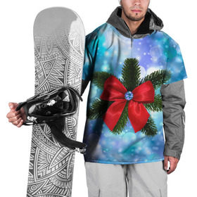 Накидка на куртку 3D с принтом Новогодний бантик в Екатеринбурге, 100% полиэстер |  | Тематика изображения на принте: christmas | cookie | gift | gingerbread | new | present | snow | snowflakes | three | xmas | year | год | ёлка | ель | новый | подарок | пряник | рождество | снег | снежинки | сюрприз