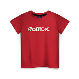 Детская футболка хлопок с принтом Roblox в Екатеринбурге, 100% хлопок | круглый вырез горловины, полуприлегающий силуэт, длина до линии бедер | minecraft | roblox | игра | копатель | майнкрафт | роблокс