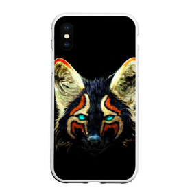 Чехол для iPhone XS Max матовый с принтом Рыжий лис в Екатеринбурге, Силикон | Область печати: задняя сторона чехла, без боковых панелей | Тематика изображения на принте: животное | лиса | рыжий | фыр | черный