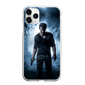 Чехол для iPhone 11 Pro Max матовый с принтом Uncharted 4 (лого на спине) в Екатеринбурге, Силикон |  | action | ps | анчартед | игра