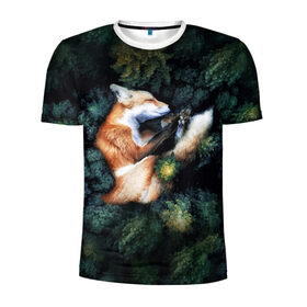 Мужская футболка 3D спортивная с принтом Лисичка в Лесу в Екатеринбурге, 100% полиэстер с улучшенными характеристиками | приталенный силуэт, круглая горловина, широкие плечи, сужается к линии бедра | Тематика изображения на принте: core | cute | forest | fox | foxes | ginger | world | деревья | забавная | зелень | кино | лес | лис | лиса | лисица | лисицы | лисичка | лисички | лист | листва | лисы | милая | мира | рыжая | рыжие | сердце | смешная | фильм | фыр
