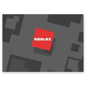 Поздравительная открытка с принтом ROBLOX в Екатеринбурге, 100% бумага | плотность бумаги 280 г/м2, матовая, на обратной стороне линовка и место для марки
 | block | lego | logo | minecraft | online | oof | quest | roblocks | roblockx | roblox | studio | блок | блоки | голова | игра | игры | квест | лего | лицо | лого | логотип | майнкрафт | онлайн | роблокс | символ | студия